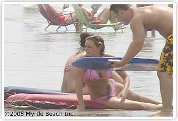 North Myrtle Beach sunbathing