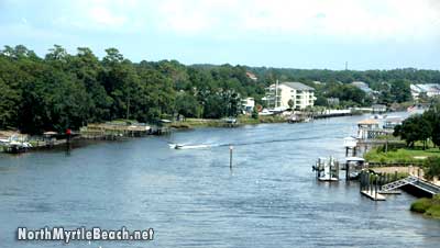 North Myrtle Beach : View from the Intracoastal Waterway Bridge